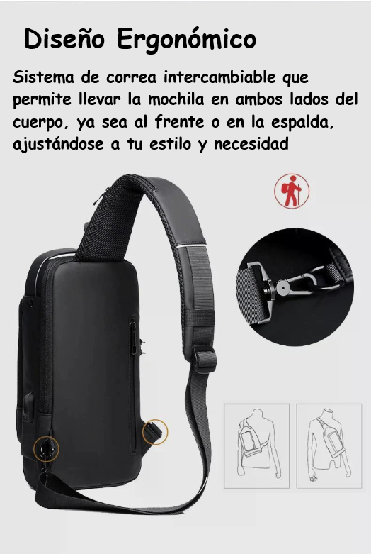 Seguridad y comodidad en un solo lugar: mochila impermeable con sistema antirrobo